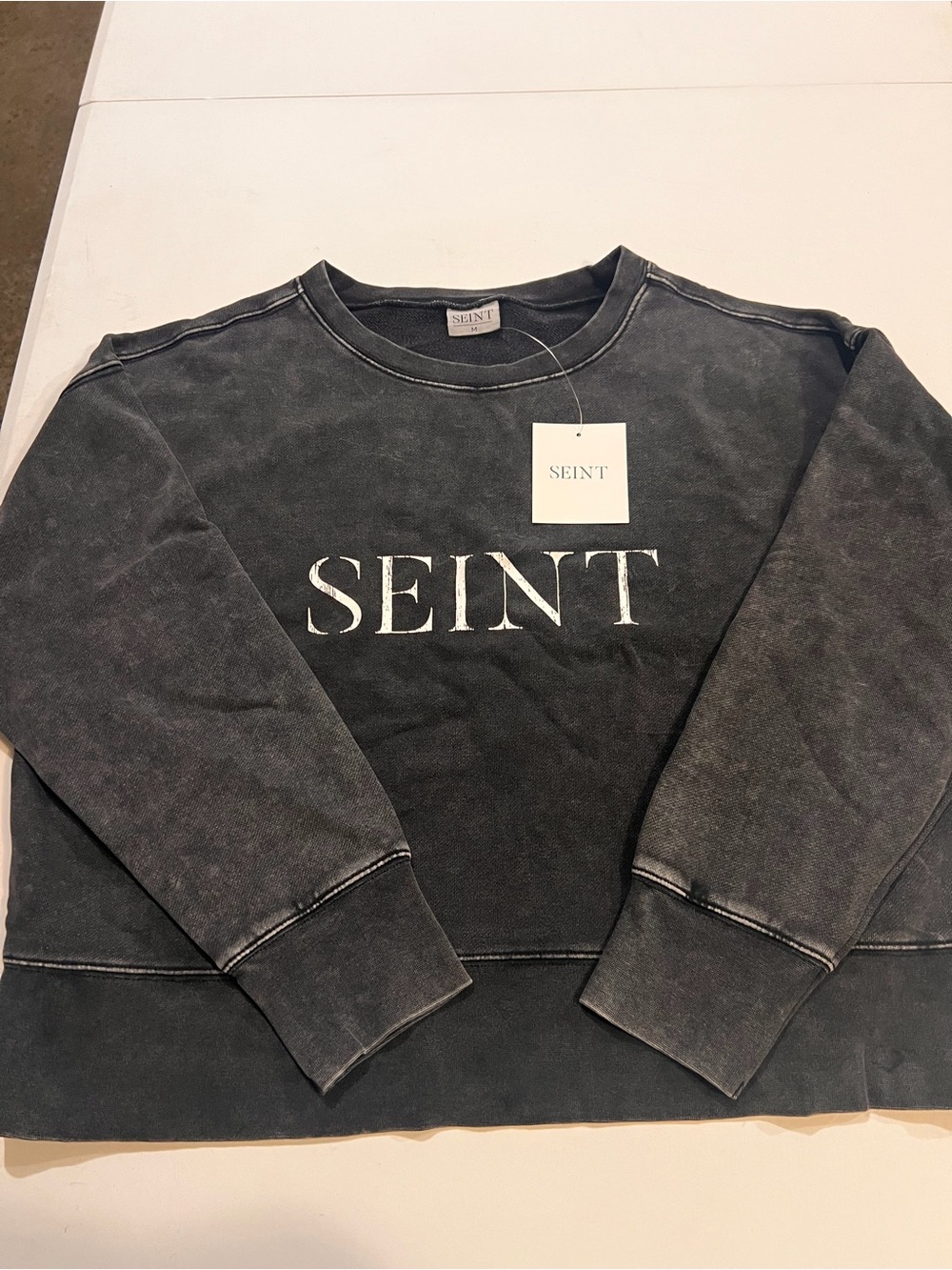 Women’s Charcoal Washed Sweatshirt